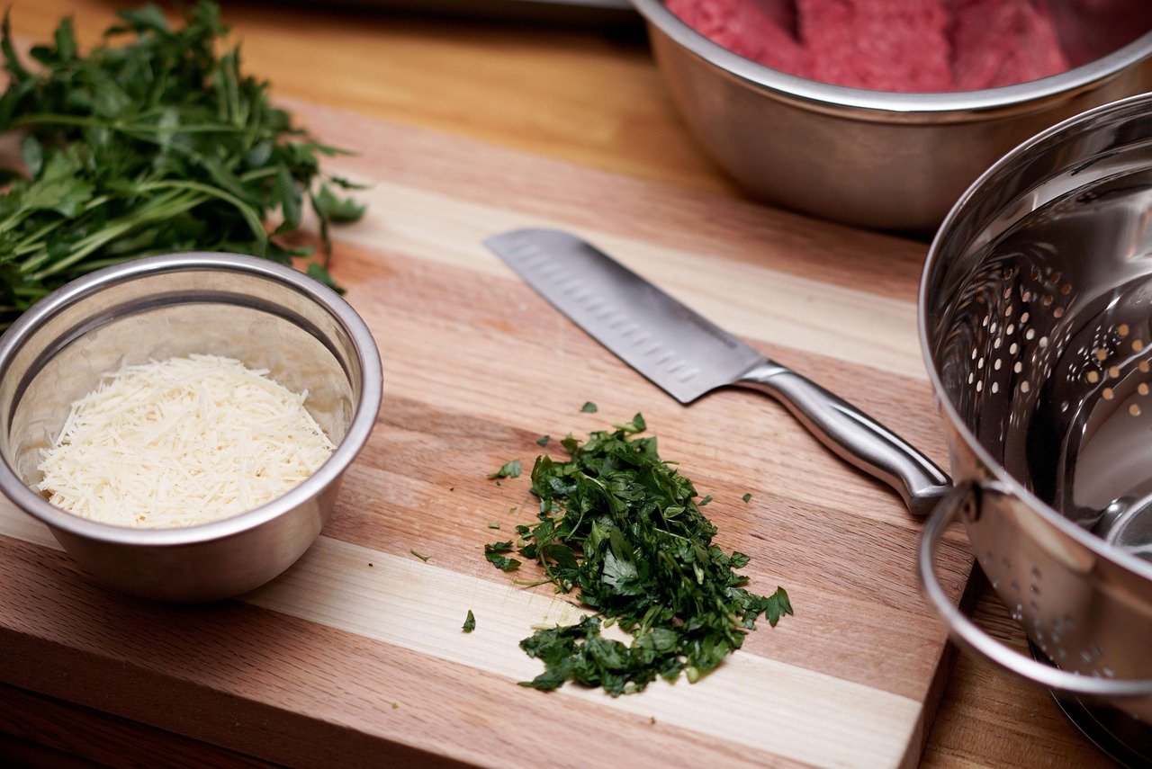 If cooking at home you can choose what to put in your food as opposed to eating out where you don't have any control.