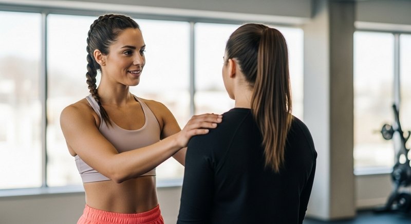 Female trainers also provide mental support