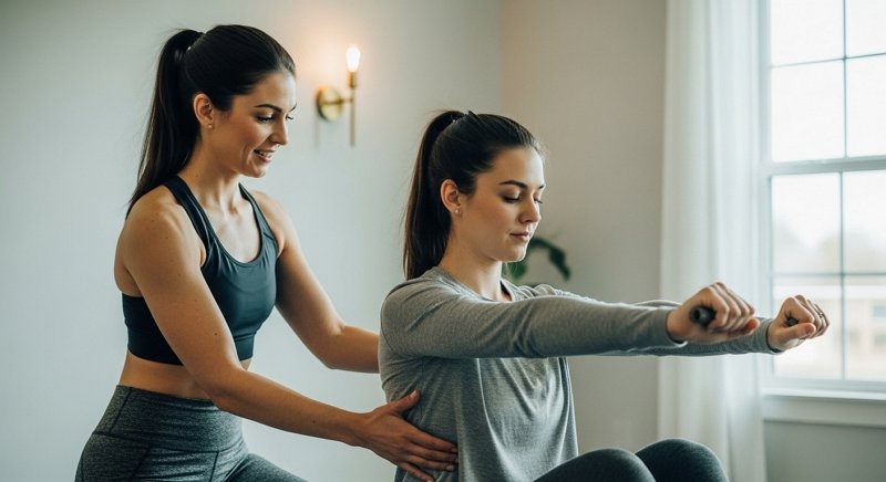 training a client for postpartum recovery