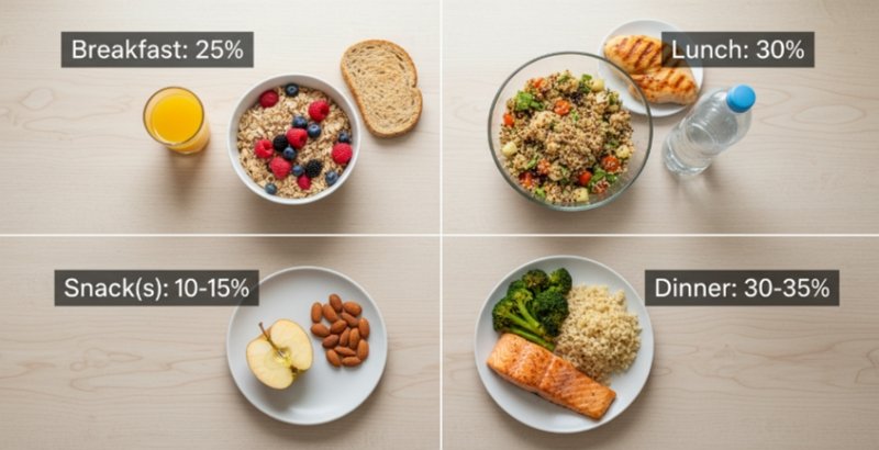 meal level breakdown of calories to eat for weight loss